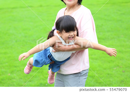 Grandma and grandson Grandma and grandson 55479070