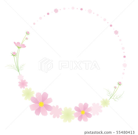 Pink cosmos wreath Pink cosmos wreath 55480413