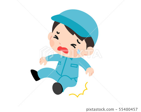 Worker fall male - Stock Illustration [55480457] - PIXTA
