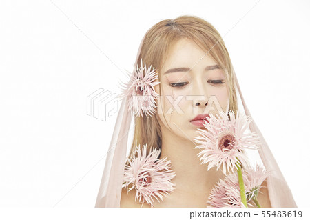 Flowers, Beauty, Young Women Flowers, Beauty, Young Women 55483619