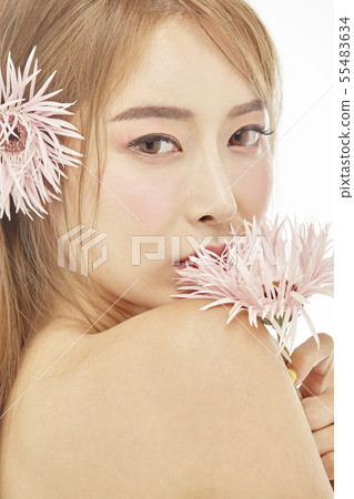 Flowers, Beauty, Young Women Flowers, Beauty, Young Women 55483634