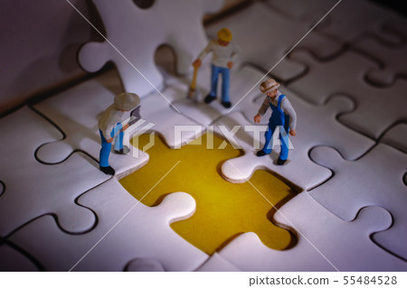 Teamwork and Solving Problem Concept. Group of Teamwork and Solving Problem Concept. Group of 55484528
