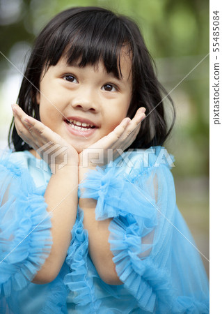 close up face asian girl children toothy smiling close up face asian girl children toothy smiling 55485084