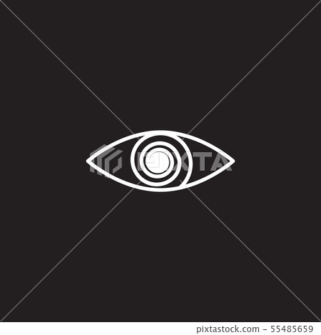 Line mystical eye icon 55485659