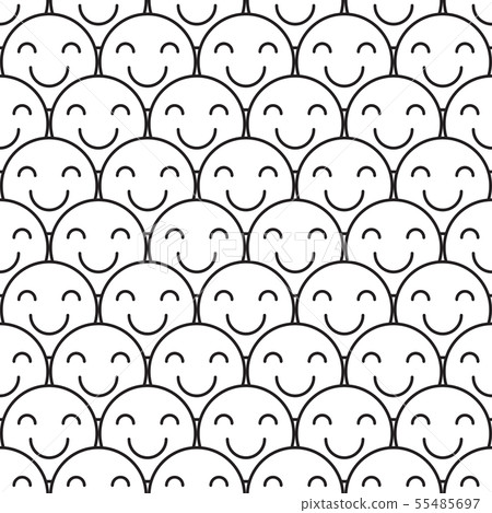 crowd of smiling people 55485697