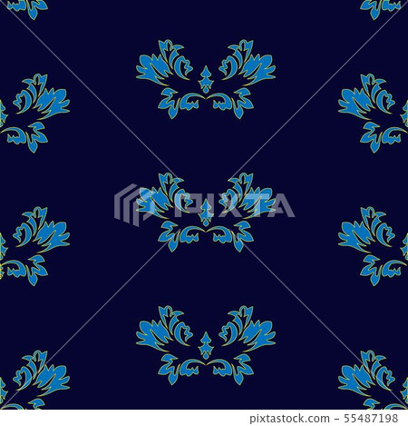 Retro abstract on blue backdrop. Retro abstract on blue backdrop. 55487198