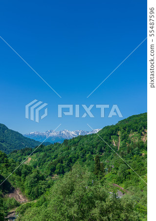 Northern Alps seen from Odani Village: Early Summer Odani Village Kita-Azumi-gun Northern Alps seen from Odani Village: Early Summer Odani Village Kita-Azumi-gun 55487596
