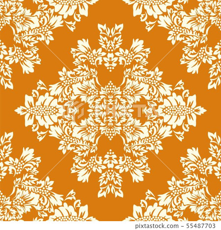 Islamic damask card for paper design.  55487703