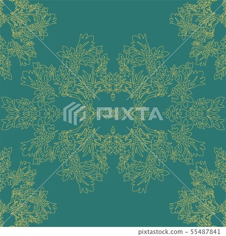 Islamic damask card for paper design. Islamic damask card for paper design. 55487841