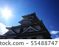 The castle tower of Nagahama castle The castle tower of Nagahama castle 55488747