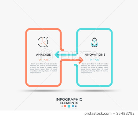 Minimalistic infographic banner 55488792