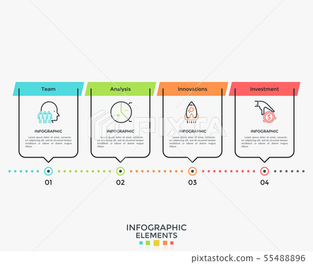Modern Infographic Template 55488896