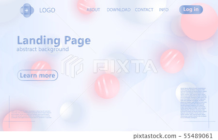 Landing page. Geometric background. Landing page. Geometric background. 55489061