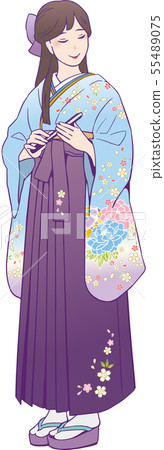 A woman in a hakama A woman in a hakama 55489075