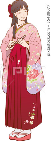 A woman in a hakama A woman in a hakama 55489077