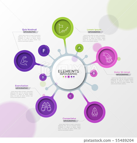 Modern Infographic Template 55489204