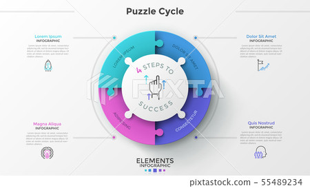 Modern Infographic Template Modern Infographic Template 55489234
