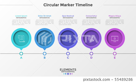 Modern Infographic Template 55489286
