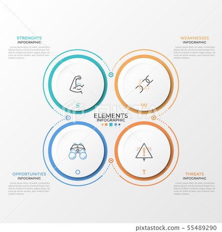 Modern Infographic Template 55489290