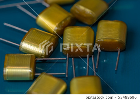 Electronic parts, yellow mylar capacitor 55489696