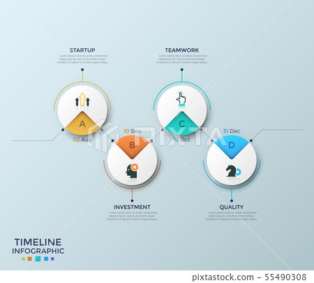 Modern Infographic Template 55490308