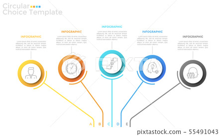 Modern Infographic Template 55491043