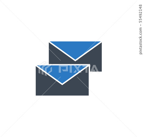 Mail related vector glyph icon. 55492148