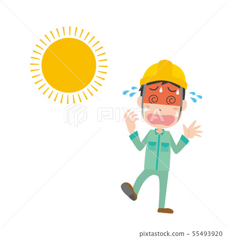 Heat stroke worker male 55493920