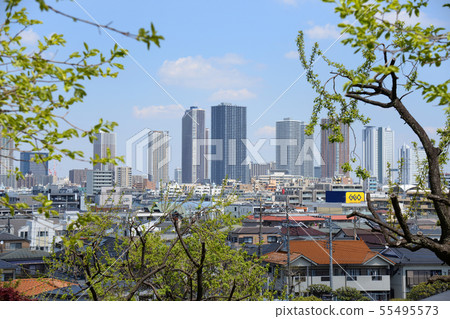 從Takadai看到的港北區,橫濱市日吉公園Musashi Kosugi 從Takadai看到的港北區,橫濱市日吉公園Musashi Kosugi 55495573