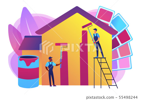 Painter services concept vector illustration Painter services concept vector illustration 55498244
