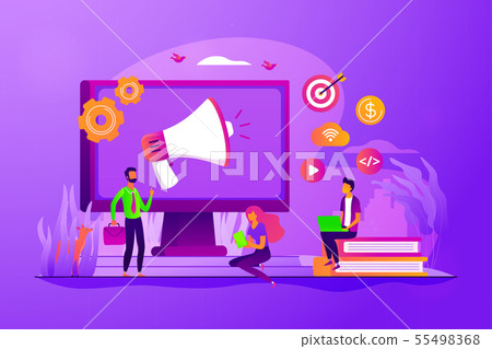 Digital marketing strategy concept vector illustration 55498368
