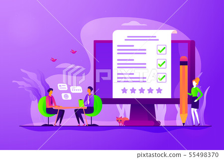 Employee assessment concept vector illustration Employee assessment concept vector illustration 55498370
