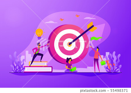 Goals concept vector illustration 55498371
