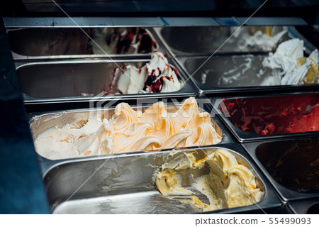Ice Cream freshness smoothie and colorful variety Ice Cream freshness smoothie and colorful variety 55499093