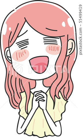 Stock Illustration: joy, woman, lady 55499419