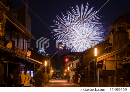 Inuyama castle town and Kisogawa long run fireworks 55499669