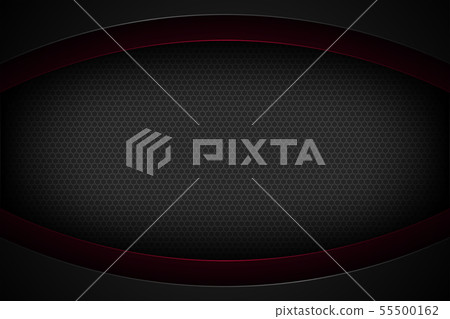 Black abstract background vector with overlapping. 55500162