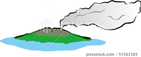 Sakurajima illustration Sakurajima illustration 55501585