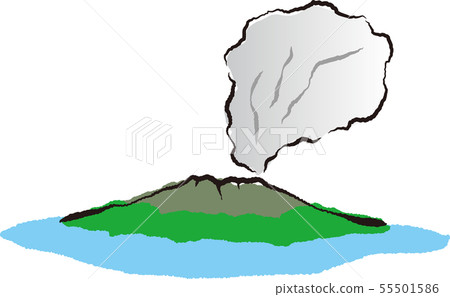 Sakurajima illustration 55501586