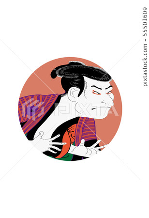 Edo Beibe bright version circle of Toshinsai Sharaku image third generation Otani Oniji Edo Beibe bright version circle of Toshinsai Sharaku image third generation Otani Oniji 55501609