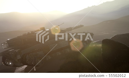 old rusty tank in the desert at sunset old rusty tank in the desert at sunset 55502012