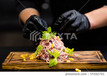 traditional dutch cuisine coleslaw salad cabbage 55502781