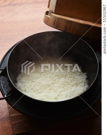 Cooked white rice 55502967
