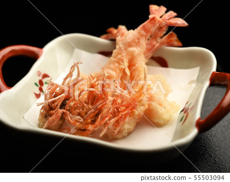 Tempura of live prawns 55503094