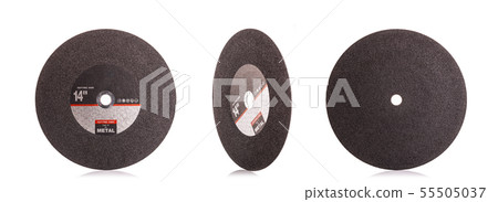 14 inch new black cutting disc for metal isolated on white 55505037