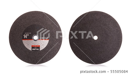 14 inch new black cutting disc for metal isolated on white 55505084