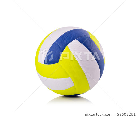 New volleyball ball Studio shot and isolated on white New volleyball ball Studio shot and isolated on white 55505291