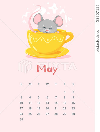 May calendar flat vector template May calendar flat vector template 55507135