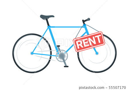 Bike rental business vector illustration Bike rental business vector illustration 55507170