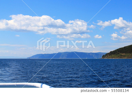 background of a blue lake with seagulls background of a blue lake with seagulls 55508134